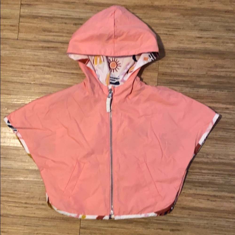 Reversible rain poncho